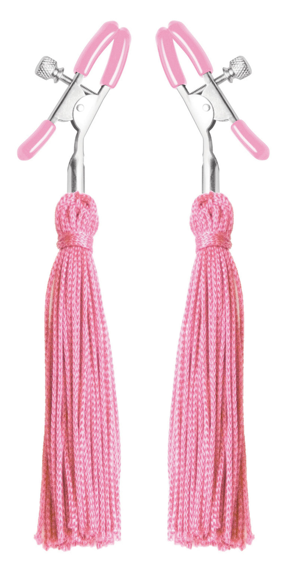 Tickle Me Pink Nipple Clamp Tassels FR-AE124