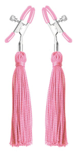 Tickle Me Pink Nipple Clamp Tassels FR-AE124