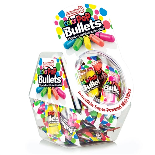 Screaming O Colorpop Bullets - 40 Count Fishbowl - Assorted Colors BWL-CP-BUL-110D
