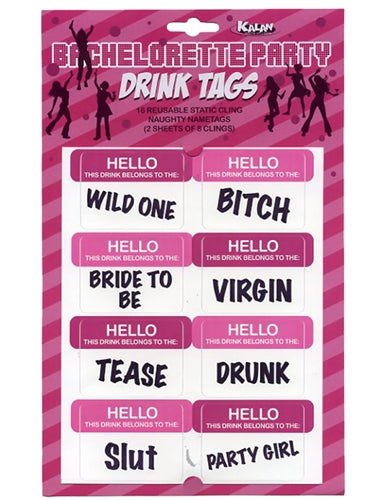 Bachelorette Party Drink Tags K-DC101