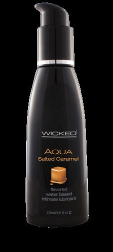 Aqua Salted Caramel Flavored Water-Based Intimate Lubricant 2 Oz. WS-90322