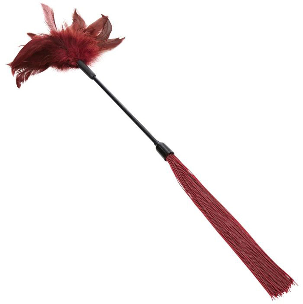 Sex and Mischief Enchanted Feather Tickler - Burgundy SS099-33