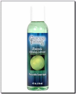 Razzels Warming Lubricant - Pleasurable Green Apple - 4 Oz. Bottle CF-RPG-04
