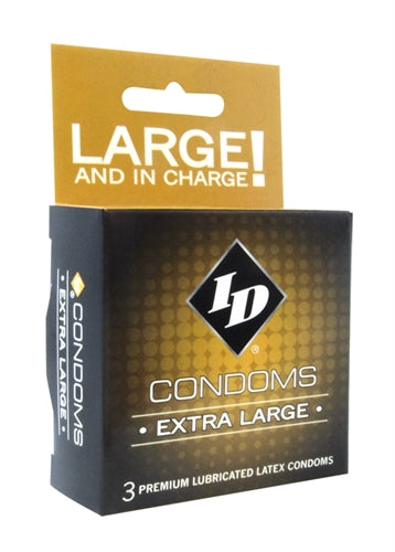 ID Extra Large Condoms - 3 Pack ID-WXL-03