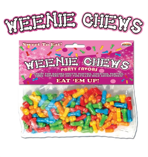 Weenie Chews Multi Flavor Assorted Penis Shaped Candy - 125 Piece Bag HTP2120