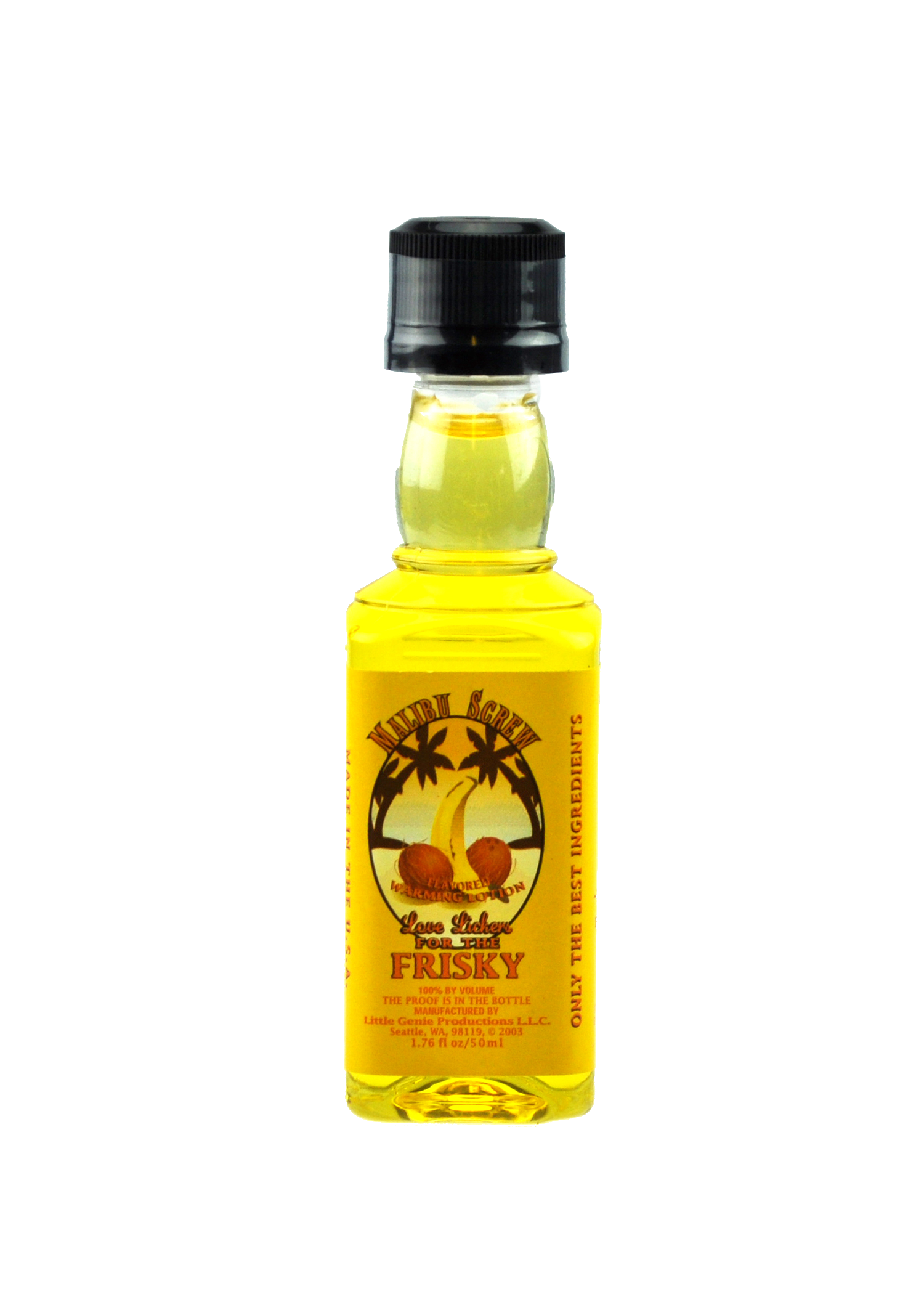 Love Lickers Massage Oil - Malibu Screw - 1.76 Fl. Oz. LG-BT015